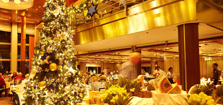 Weihnachten an Bord der Mein Schiff Flotte. Foto: TUI Cruises