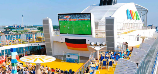 Public Viewing auf AIDA Kreuzfahrt. Foto: AIDA Cruises