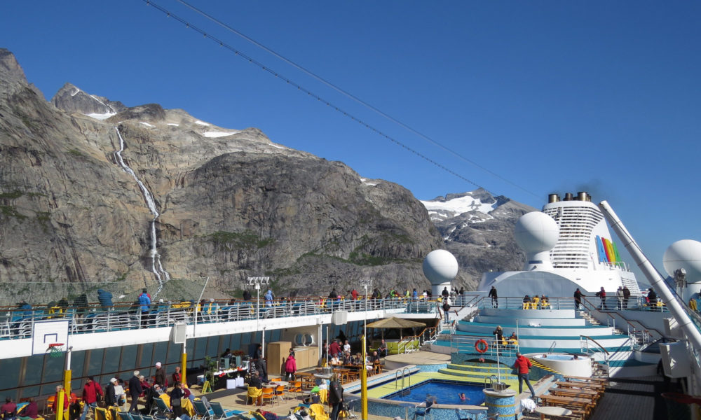 AIDA Sonnendeck auf Grönland