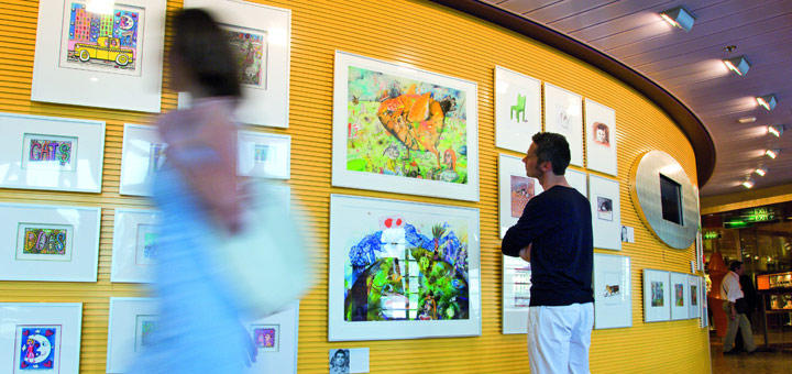 AIDA Kunstgalerie. Foto: AIDA Cruises