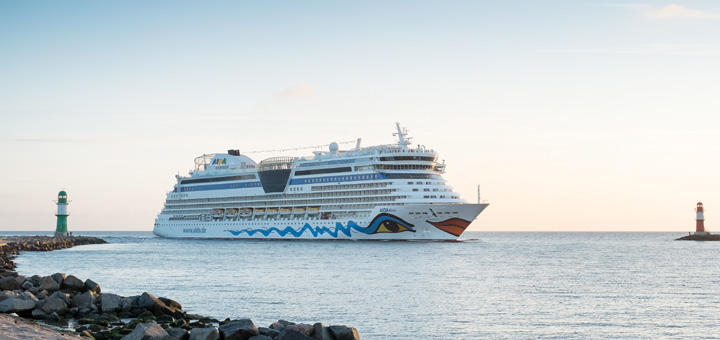 AIDA ab Warnemünde. Foto: Georg Schwarnweber / AIDA Cruises