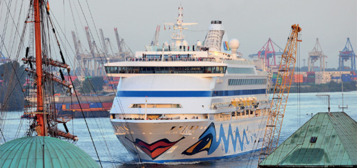 AIDAaura in Hamburg. Foto: AIDA Cruises