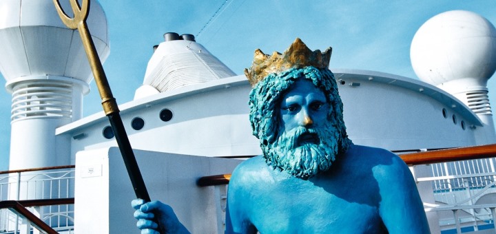 Neptun auf AIDAaura. Foto: AIDA Cruises