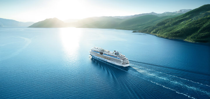 AIDAaura in Nordeuropa. Foto: AIDA Cruises
