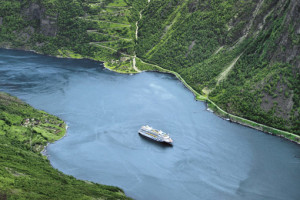 AIDAaura in Norwegen. Foto: AIDA Cruises