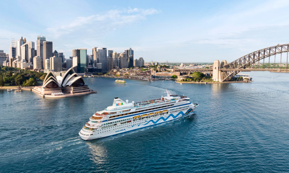 AIDAaura in Sydney. Foto: AIDA Cruises