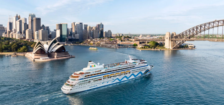 AIDAaura in Sydney. Foto: AIDA Cruises