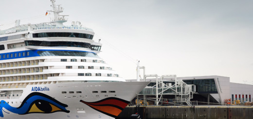 AIDAbella am Cruise Center Steinwerder in Hamburg. Foto: AIDA Cruises