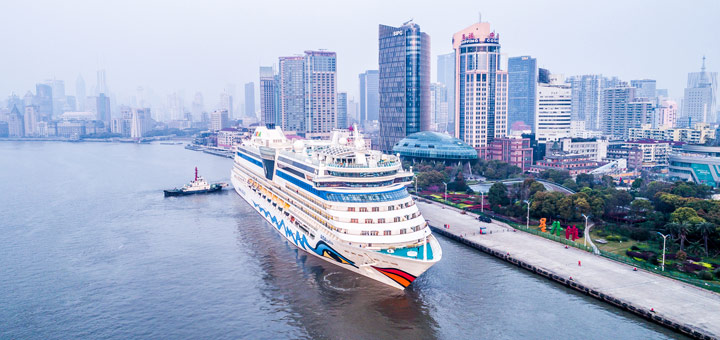 AIDAbella in Shanghai. Foto: AIDA Cruises