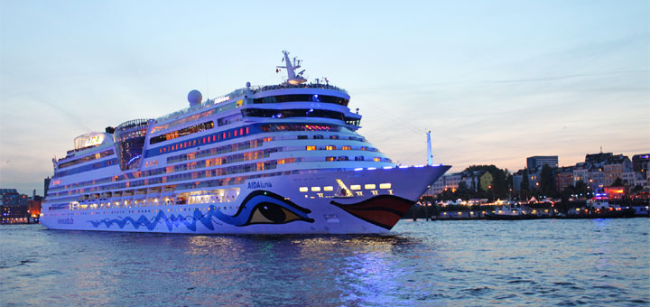 AIDAluna in Hamburg. Foto: AIDA Cruises