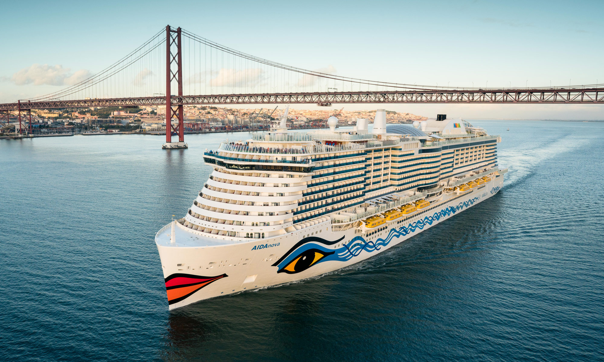 AIDAnova in Lissabon. Foto: AIDA Cruises