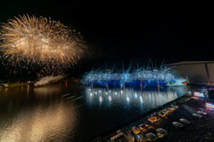 AIDAnova Taufe mit Feuerwerk. Foto: Jan Schugardt / AIDA Cruises