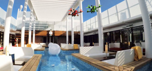 Drohnenrace auf AIDAprima. Foto: AIDA Cruises