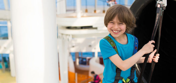 Klettergarten auf AIDA. Foto: AIDA Cruises