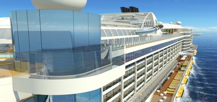 Skywalk von AIDAprima. Foto: AIDA Cruises
