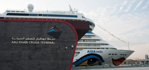 AIDAstella am Cruise Terminal in Abu Dhabi. Foto: AIDA Cruises