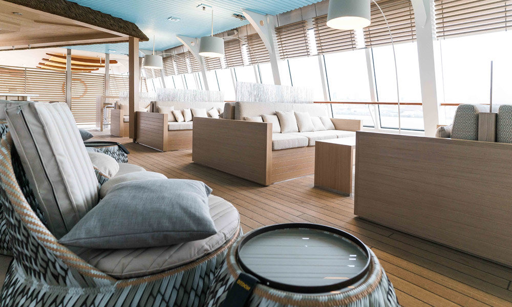 Beach Lounge auf AIDAvita. Foto: AIDA Cruises