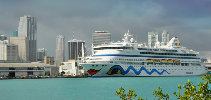 AIDAvita in Miami, USA. Foto: AIDA Cruises