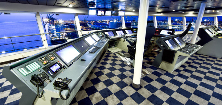 Brücke der Anthem of the Seas. Foto: Meyer Werft