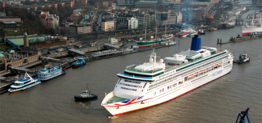 Aurora nach der Renovierung in Hamburg. Foto: P&O Cruises