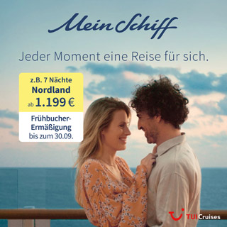 Mein Schiff Banner Jeder Moment eine Reise für sich