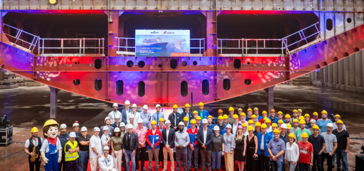 Kiellegung der Carnival Festivale auf der Meyer Werft