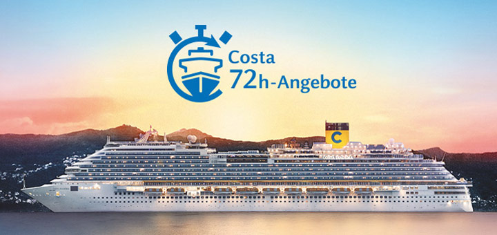 72-Stunden-Angebote von Costa Kreuzfahrten