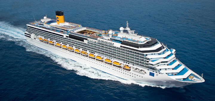 Costa Pacifica auf Kreuzfahrt. Foto: Costa Kreuzfahrten