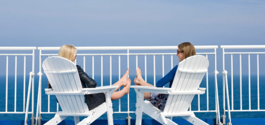 Sonnendeck bei Finnlines
