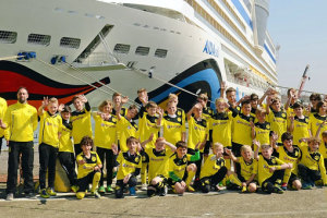 Auf Fußball-Kreuzfahrt mit AIDA und Borussia Dortmund. Foto: AIDA Cruises
