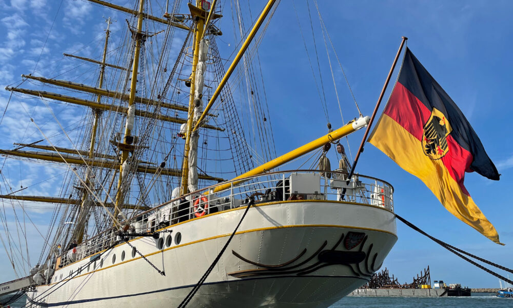 Gorck Fock bei der Hanse Sail in Warnemünde