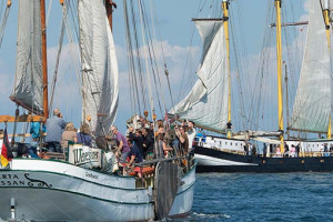 Traditionssegler auf der Hanse Sail Rostock