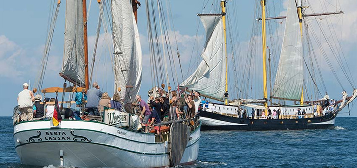 Traditionssegler auf der Hanse Sail Rostock