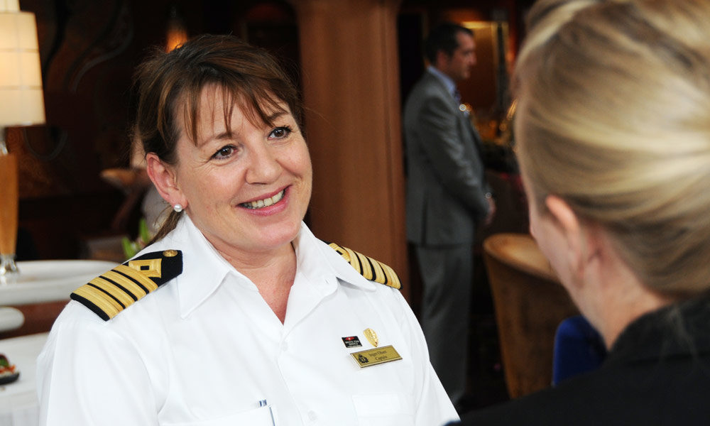 Cunard-Kapitän Inger Klein Thorhauge. Foto: Cunard Line