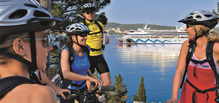 Bike-Tour auf einer Kanaren-Kreuzfahrt mit AIDA. Foto: AIDA Cruises