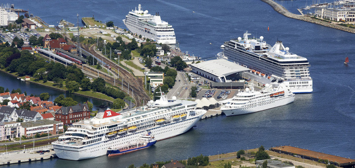 Ostsee-Kreuzfahrthafen in Rostock-Warnemünde. Foto: Rostock Port