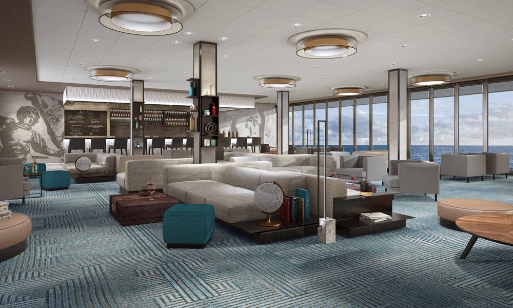 Himmel und Meer-Lounge auf der Mein Schiff 1. Foto: TUI Cruises