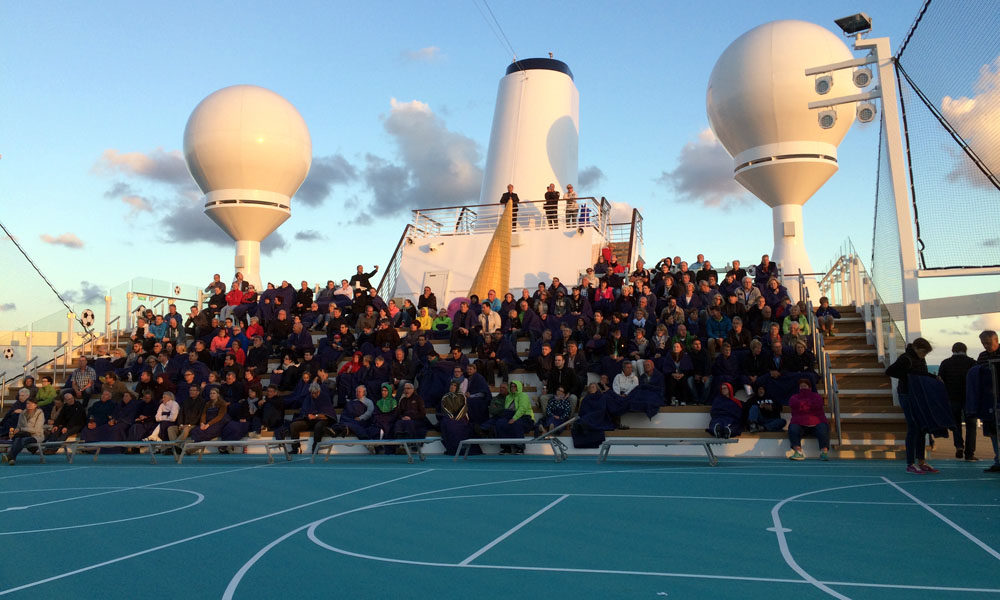 Mein Schiff 5 Arena beim Public Viewing