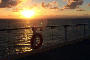 Sonnenuntergang auf der Mein Schiff 5