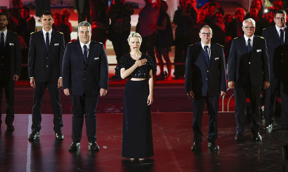 Iveta Apkalna bei der Mein Schiff 6 Taufe in Hamburg. Foto: TUI Cruises