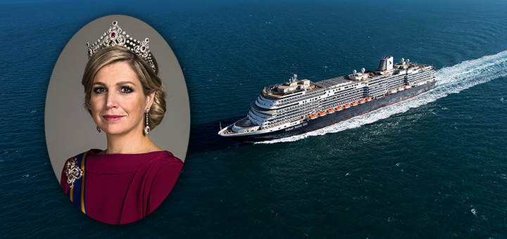 Königin Máxima der Niederlande ist Taufpatin von MS Koningsdam. Foto: Holland America Line