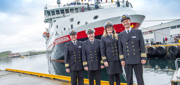 Taufe der MS Spitsbergen. Foto: Ørjan Bertelsen / Hurtigruten