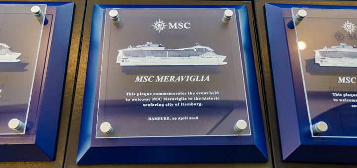MSC Meraviglia Erstanlauf in Hamburg. Foto: Udo Horn
