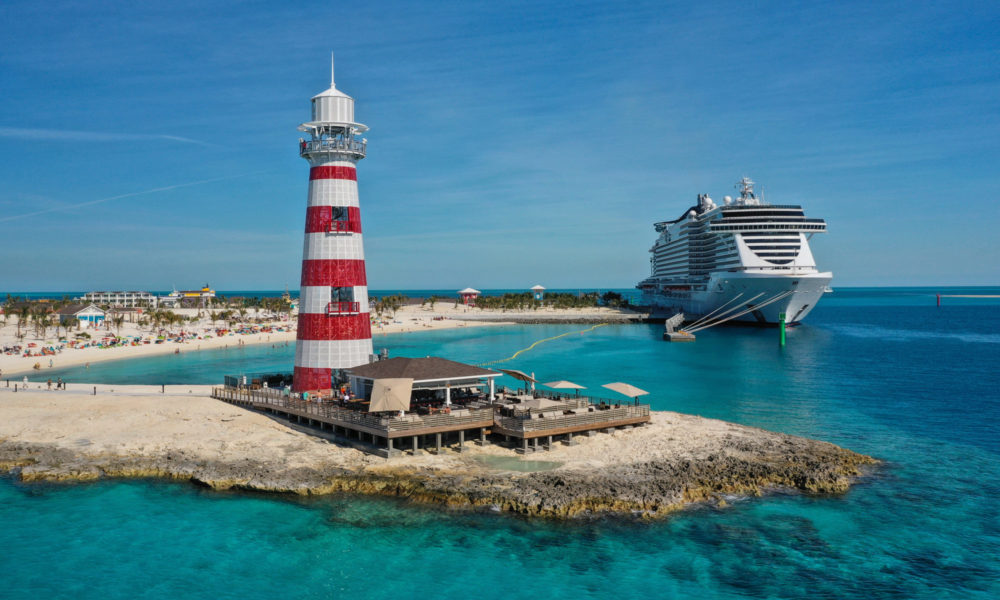 Leuchtturm im MSC Ocean Cay