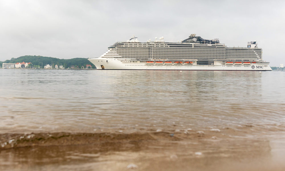 MSC Seaview Erstanlauf in Kiel