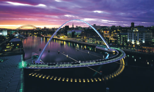 Millennium Bridge in Newcastle. Foto: DFDS Seaway