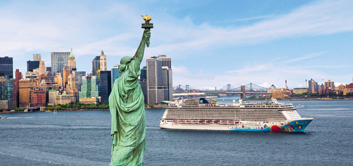 Norwegian Breakaway in New York. Foto: Norwegian Cruise Line