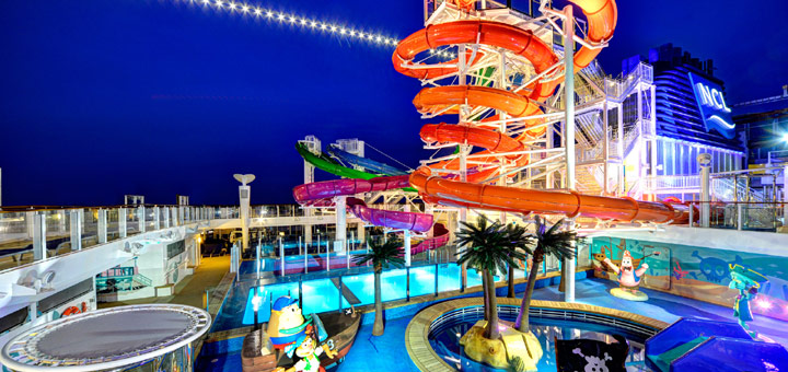 Aqua Park auf der Norwegian Getaway. Foto: Norwegian Cruise Line