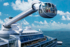 Rundblick mit dem North Star auf der Quantum of the Seas. Foto: Royal Caribbean International