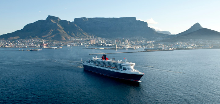 Queen Mary 2 in Kapstadt. Foto: Cunard Line